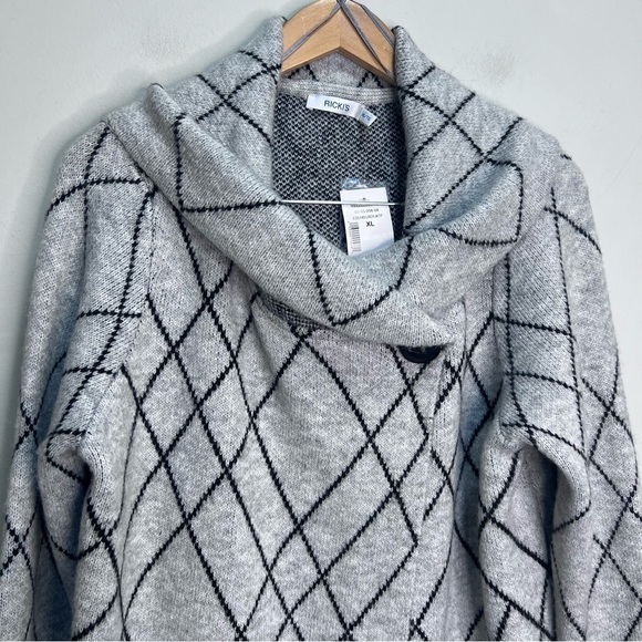 Ricki's Grey Wrap Sweater Size XL NWT Brand New - Picture 3 of 9
